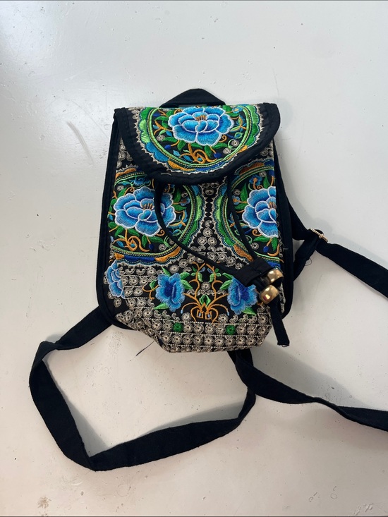 Magnetld Handbags - Magnetld Backpack Style Ornate Japanese Floral Pattern Bag